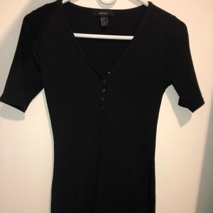 bodycon button up dress